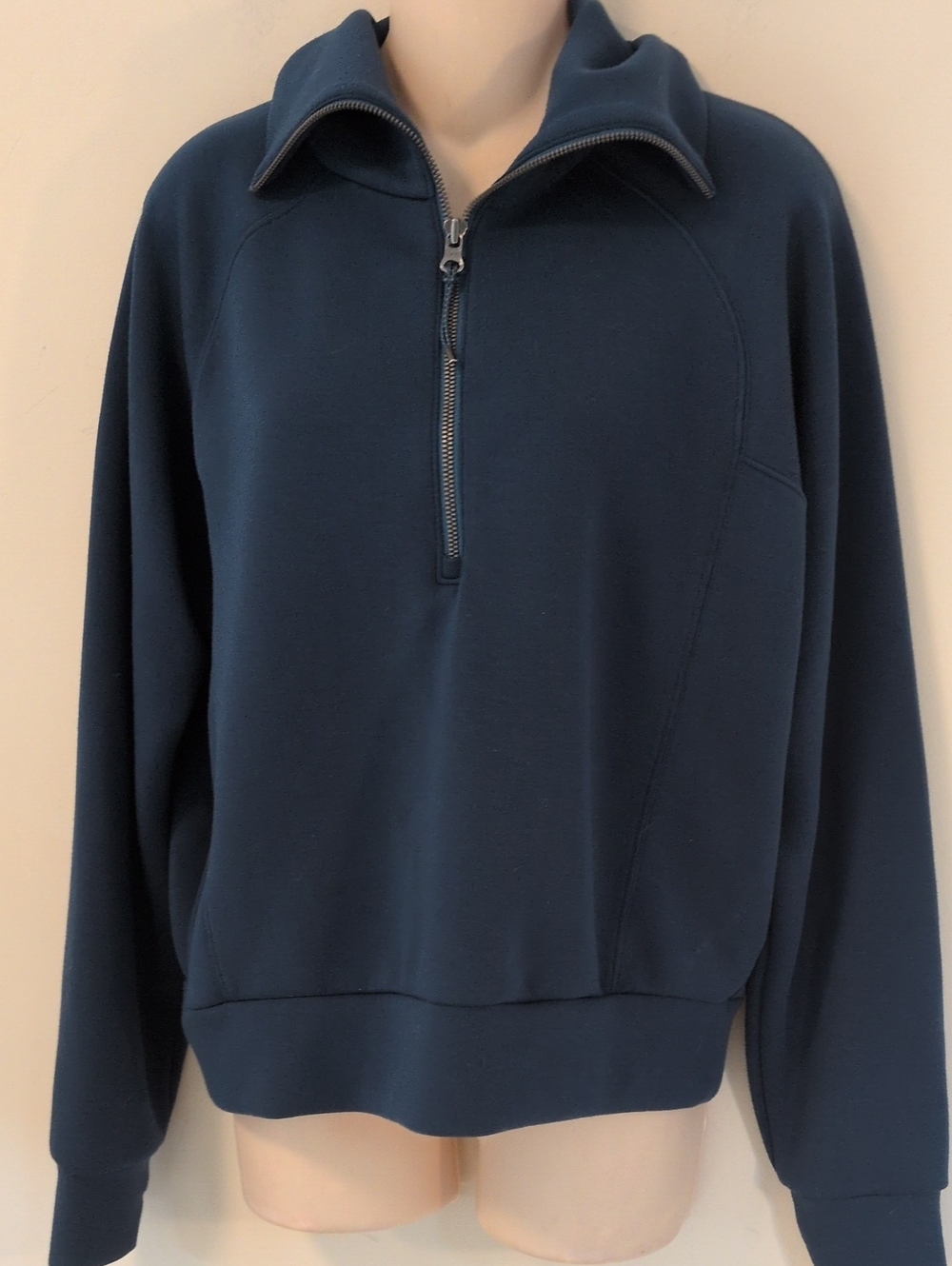 Spanx Air Essentials High Neck Half Zip Sweatshirt L - Picture 8 of 15